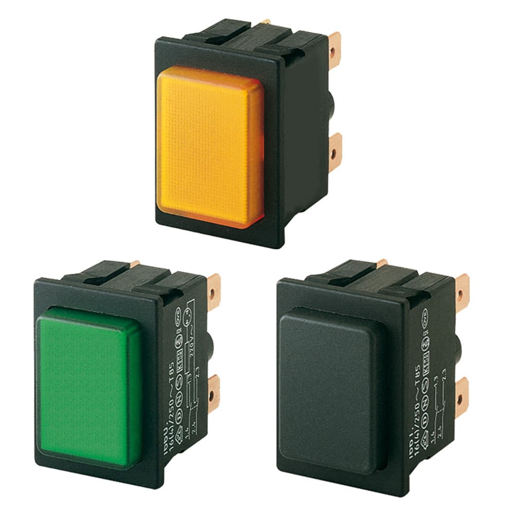 Marquardt Single and Double Pole Push Button Switches- Series 1660