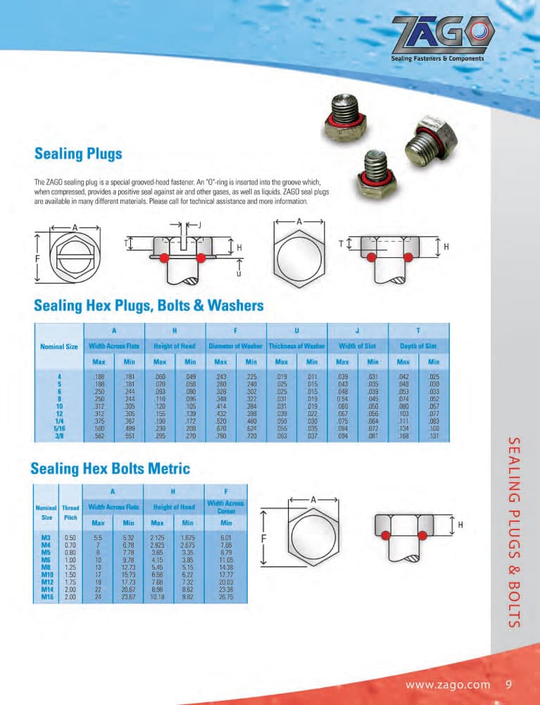ZaGO Heavy Hex Sealing Nuts