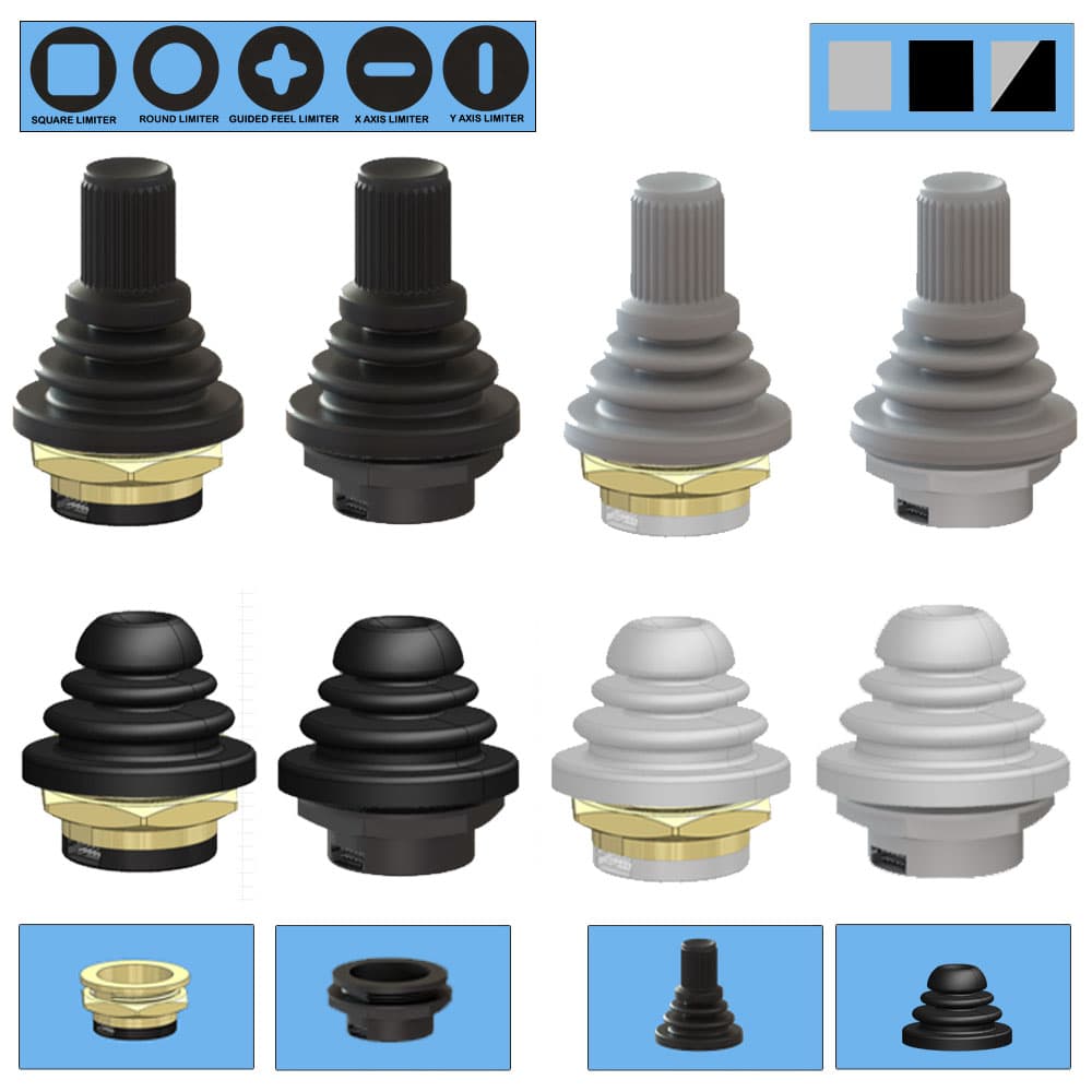 Ruffy HE1 Fingertip Hall Effect Joystick 2 Axis Range